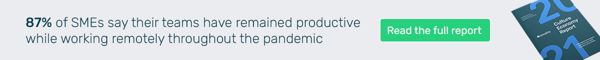 87% of SMEs say their teams have remained productive