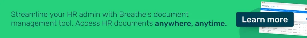 Breathe's document management tool blog CTA banner