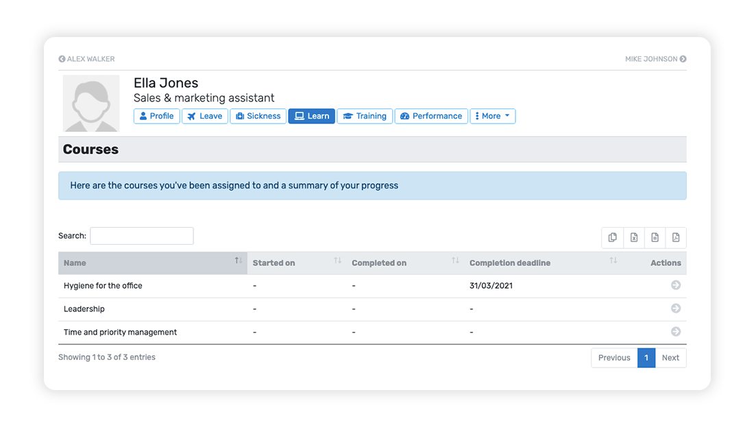 Breathe learn module